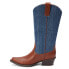 Фото #3 товара COCONUTS by Matisse Banks Pointed Toe Cowboy Womens Blue, Brown Casual Boots BA