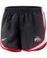 Women's Black Ohio State Buckeyes Tempo Performance Shorts