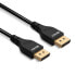 Фото #7 товара Lindy 0.5m Slim DisplayPort 1.4 Cable - 0.5 m - DisplayPort - DisplayPort - Male - Male - 7680 x 4320 pixels