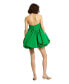 ფოტო #4 პროდუქტის Women's Faille Strapless Flower Detail Mini Dress