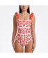 Фото #1 товара Women's Red Coral Reversible One-Piece Swimsuit