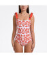 Women's Red Coral Reversible One-Piece Swimsuit