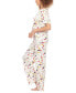 ფოტო #3 პროდუქტის Women's All American Printed Loungewear Set