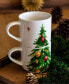 Фото #4 товара Christmas Tree Stackable Mugs, Set of 4