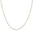 18" Tri-Color Singapore Chain Necklace (2-5/8mm) in 14k Gold, White Gold & Rose Gold