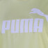 Puma Ultra Boyfriend Crew Neck Short Sleeve T-Shirt Womens Yellow Casual Tops 58