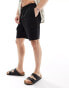 ASOS DESIGN cargo short in regular length in black