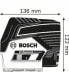 Bosch GCL 2-50 C - Line/Point level - Black,Blue - 1/4" - IP54 - 20 m - 0.3 mm/m