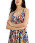 Фото #4 товара Petite Printed Twist-Front Maxi Dress