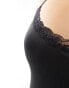 ASOS DESIGN Tia soft body with lace trim in black