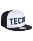 Фото #3 товара Men's White/Navy Tecolotes Laredos Mexico League On Field 59FIFTY Fitted Hat