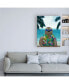 Фото #3 товара Barruf Sloth on Summer Holidays Canvas Art - 36.5" x 48"
