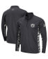 ფოტო #2 პროდუქტის Men's Charcoal Auburn Tigers OHT Military-Inspired Appreciation Digi Camo Quarter-Zip Jacket