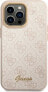 Фото #3 товара Guess Etui Guess do iPhone 14 Pro Max 6,7" różowy/pink hard case 4G Vintage Gold Logo