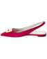 Фото #2 товара Bruno Magli Lolita Suede Slingback Flat Women's Pink 6