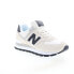 New Balance 574 Rugged ML574DBS Mens Beige Suede Lifestyle Sneakers Shoes