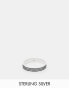 Фото #1 товара ASOS DESIGN sterling silver band ring with embossing in silver