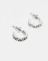 Фото #3 товара Classics 77 dusk til dawn hoop earrings in silver