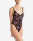 Фото #3 товара Women's Signature Lace Printed Open Gusset Teddy