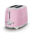 Фото #5 товара SMEG toaster TSF01PKEU (Pink) - 2 slice(s) - Pink - Steel - Buttons - Level - Rotary - China - 950 W