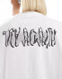 Фото #4 товара Noisy May oversize t-shirt with whatever print in white