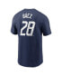 ფოტო #2 პროდუქტის Men's Javier Baez Navy Detroit Tigers 2024 City Connect Fuse Name Number T-Shirt