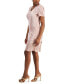 Фото #3 товара Petite V-Neck Asymmetric Tiered Sheath Dress