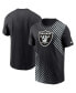 ფოტო #2 პროდუქტის Men's Black Las Vegas Raiders Yard Line Fashion Asbury T-shirt