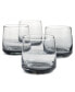 Фото #1 товара Ombre Grey Rocks Glasses, Set of 4, Created for Macy's