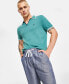 ფოტო #9 პროდუქტის Men's Classic-Fit Elastic Drawstring Linen Pant