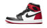 Фото #3 товара Кроссовки Nike Air Jordan 1 Retro High Satin Black Toe (W) (Белый, Красный, Черный)
