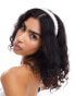 SUI AVA bridal embellished headband in white