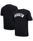 Фото #4 товара Men's Black Brooklyn Nets Chenille T-shirt