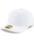 Men's Cleveland Browns White On White Low Profile 59Fifty Fitted Hat