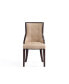 Fifth Avenue 2-Piece Beech Wood Faux Leather Upholstered Dining Chair Set