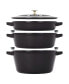 Фото #1 товара Cast Iron 4 Piece Stackable Set