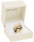 Gold-Tone 3-Pc. Set Pavé & Color Accent Stack Rings, Created for Macy's