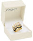 ფოტო #3 პროდუქტის Gold-Tone 3-Pc. Set Pavé & Color Accent Stack Rings, Created for Macy's