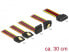 Фото #4 товара Delock 60148 - 0.3 m - SATA 15-pin - 4 x SATA 15-pin - Male/Female - Beige - Orange - Red - Yellow - Straight