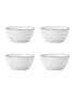 Gourmet Basics by juliana cream 16 pc dinnerware set, service for 4