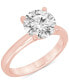 ფოტო #1 პროდუქტის Certified Lab Grown Diamond Solitaire Engagement Ring (4 ct. t.w.) in 14k Gold