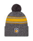 Men's Gray Pittsburgh Steelers 2023 Sideline Sport Cuffed Pom Knit Hat