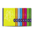Notebook Lamela 4X4 4MM 50 Sheets 10 Units Grid sheets A4 Multicolour (10 Pieces)