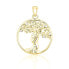 Фото #1 товара Gold-plated Tree of Life pendant with clear zircons SVLP0976XH2GO00