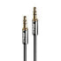 Lindy 0.5M 3.5MM AUDIO CABLE - CROMO LINE - 3.5mm - Male - 3.5mm - Male - 0.5 m - Anthracite