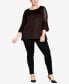 Plus Size Take Me Out Flare Sleeve Top