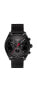 ფოტო #1 პროდუქტის Men's Swiss Chronograph T-Classic PR 100 Black PVD Stainless Steel Mesh Bracelet Watch 41mm