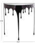 Фото #13 товара Aluminum Drip Console Table with Melting Designed Legs and Shaded Glass Top, 36" x 14" x 32"