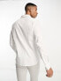ASOS DESIGN regular royal oxford shirt with double cuff in white