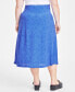 Фото #4 товара Trendy Plus Size Leopard-Print Slip Midi Skirt, Created for Macy's